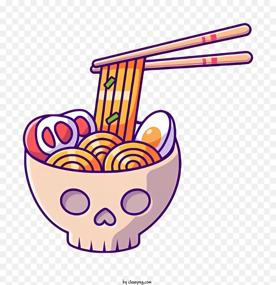 Fideos Ramen，Representación De Dibujos Animados PNG