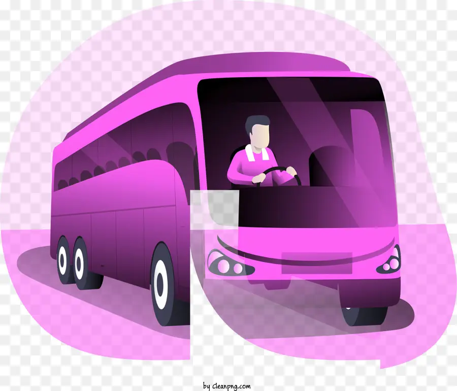 Rosa Autobús，Conductor De Autobús PNG