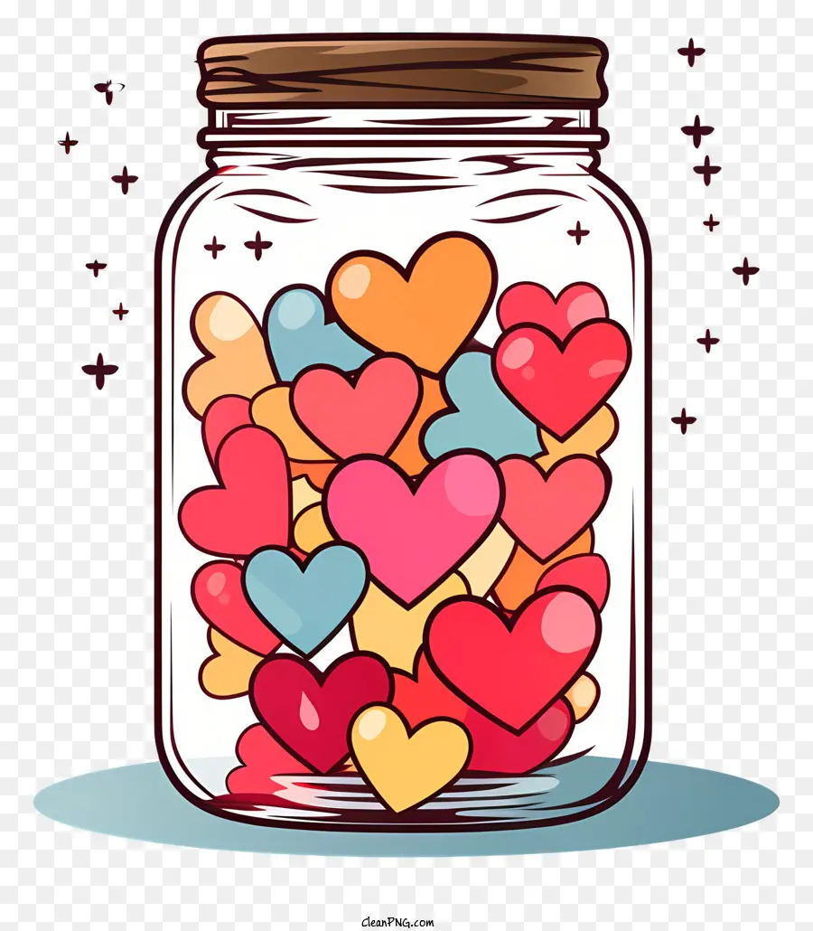 Jarra De Albañil Con Corazón，Jar Mason PNG