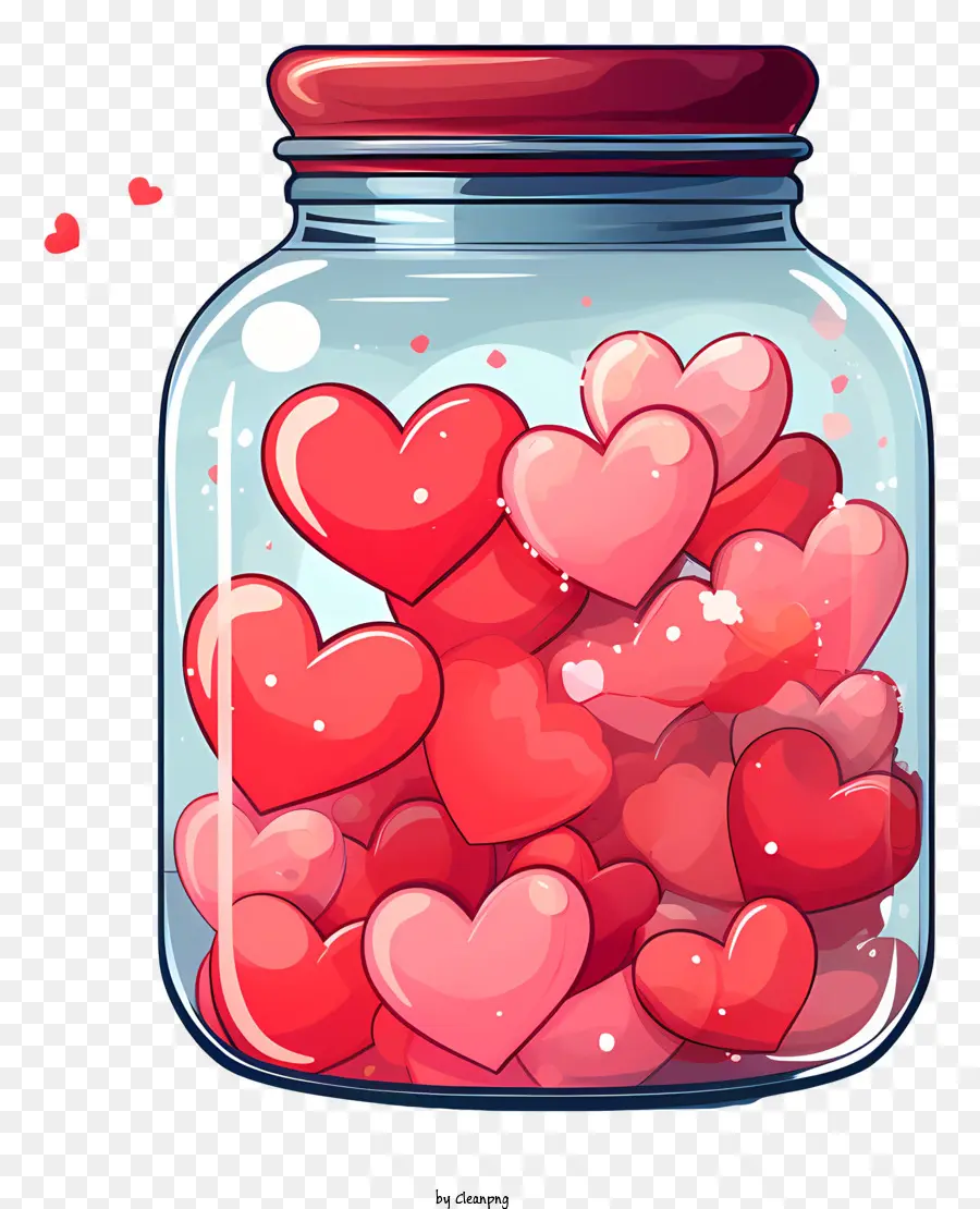 Jarra De Albañil Con Corazón，Frasco De Vidrio PNG