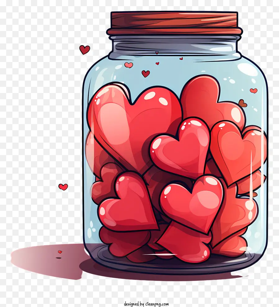 Jarra De Albañil Con Corazón，Frasco De Vidrio PNG