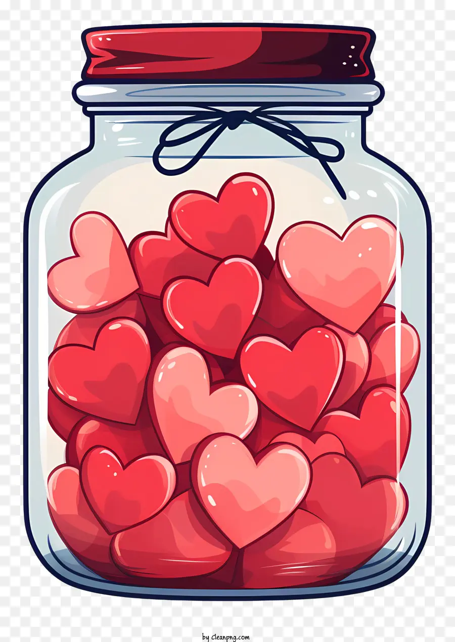 Jarra De Albañil Con Corazón，Frasco De Vidrio PNG