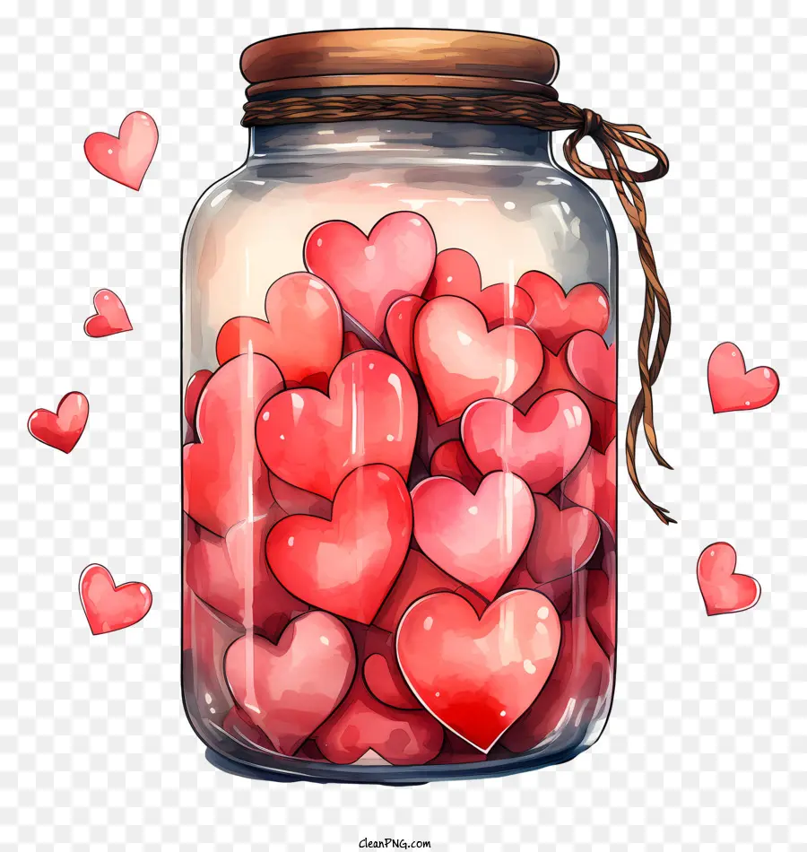 Jarra De Albañil Con Corazón，Frasco De Vidrio PNG