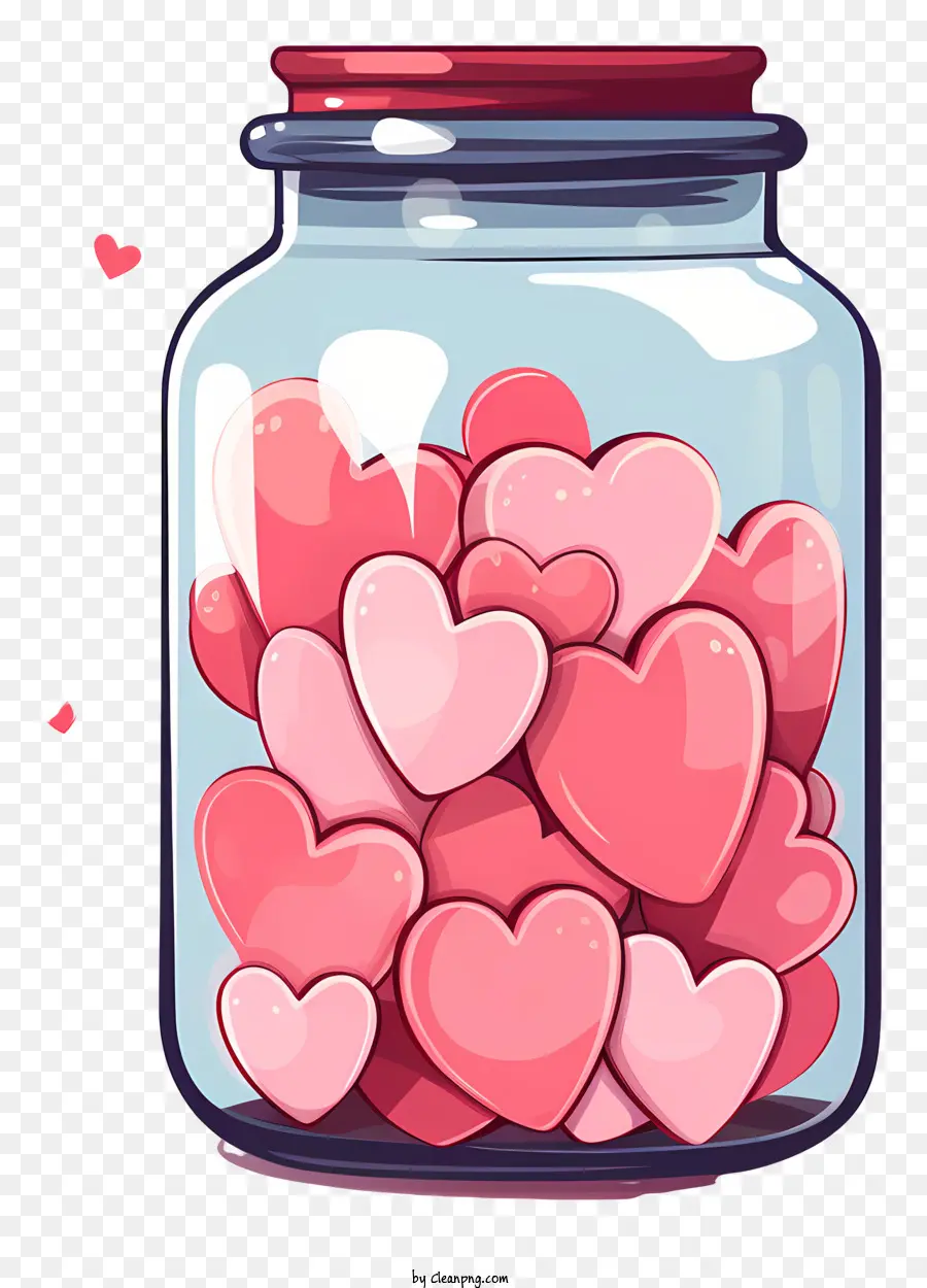 Jarra De Albañil Con Corazón，Frasco De Vidrio PNG