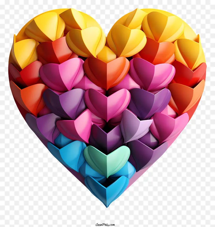 Corazón，Corazón Colorido PNG