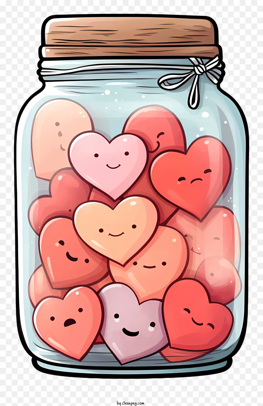 Jarra De Albañil Con Corazón，Frasco De Vidrio PNG