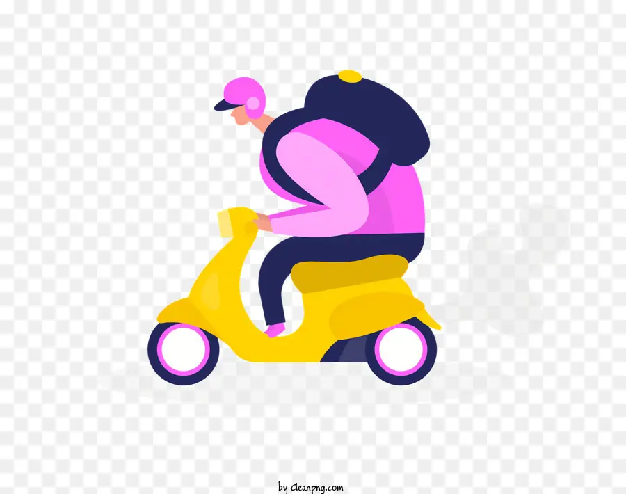 La Historieta，Scooter De Motor Amarillo PNG