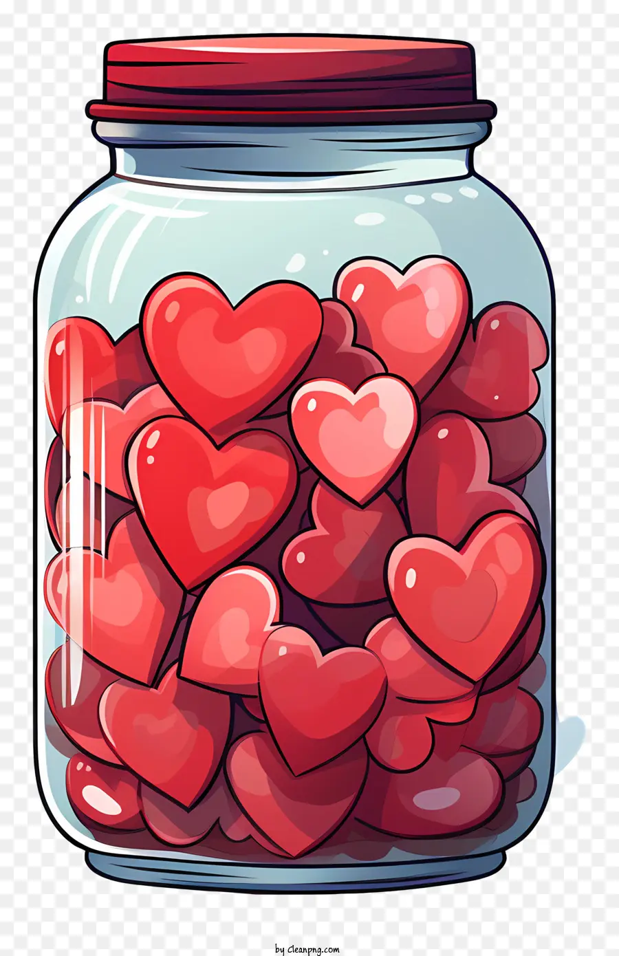 Jarra De Albañil Con Corazón，Frasco De Vidrio PNG