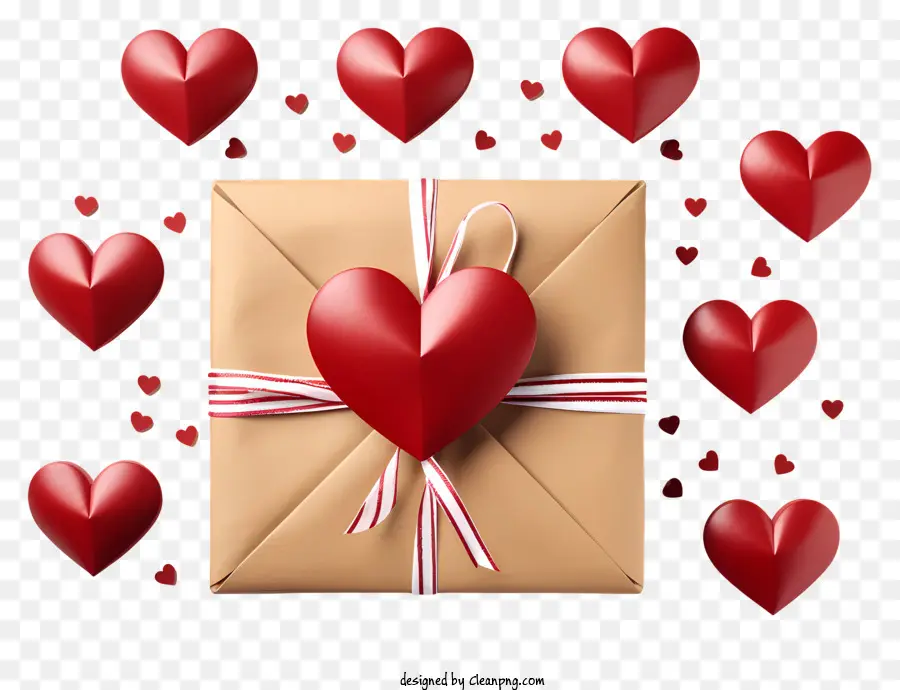 Corazón Sobre，Caja De Regalo PNG