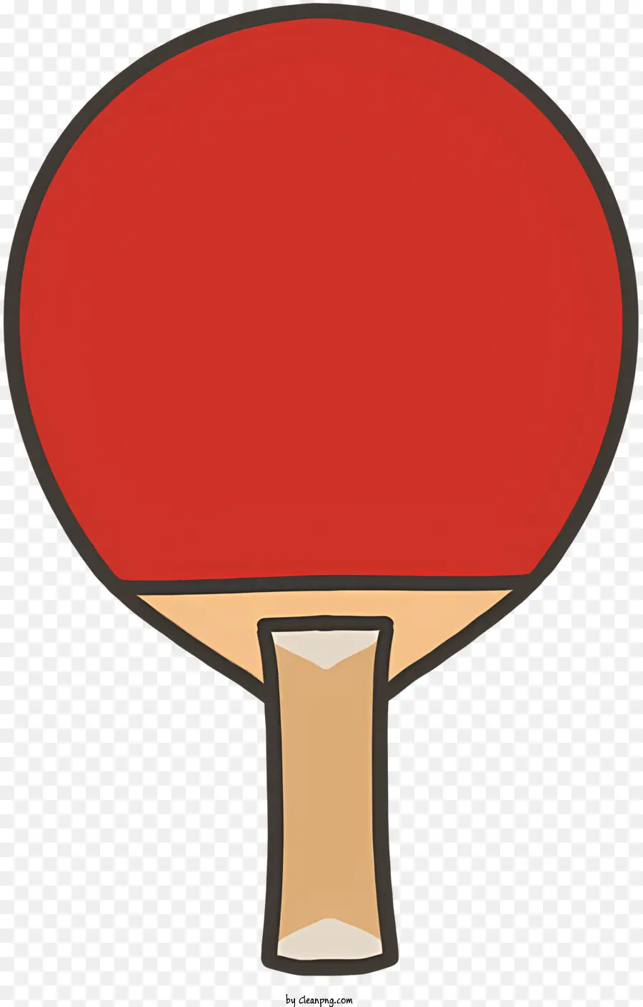 Paleta De Ping Pong，Red Paddle PNG