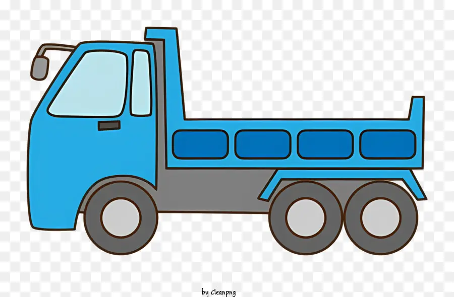 Carro De Descarga，Camión De Volcado Azul PNG