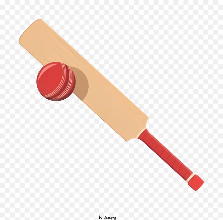 La Historieta，Bate De Cricket Rojo PNG