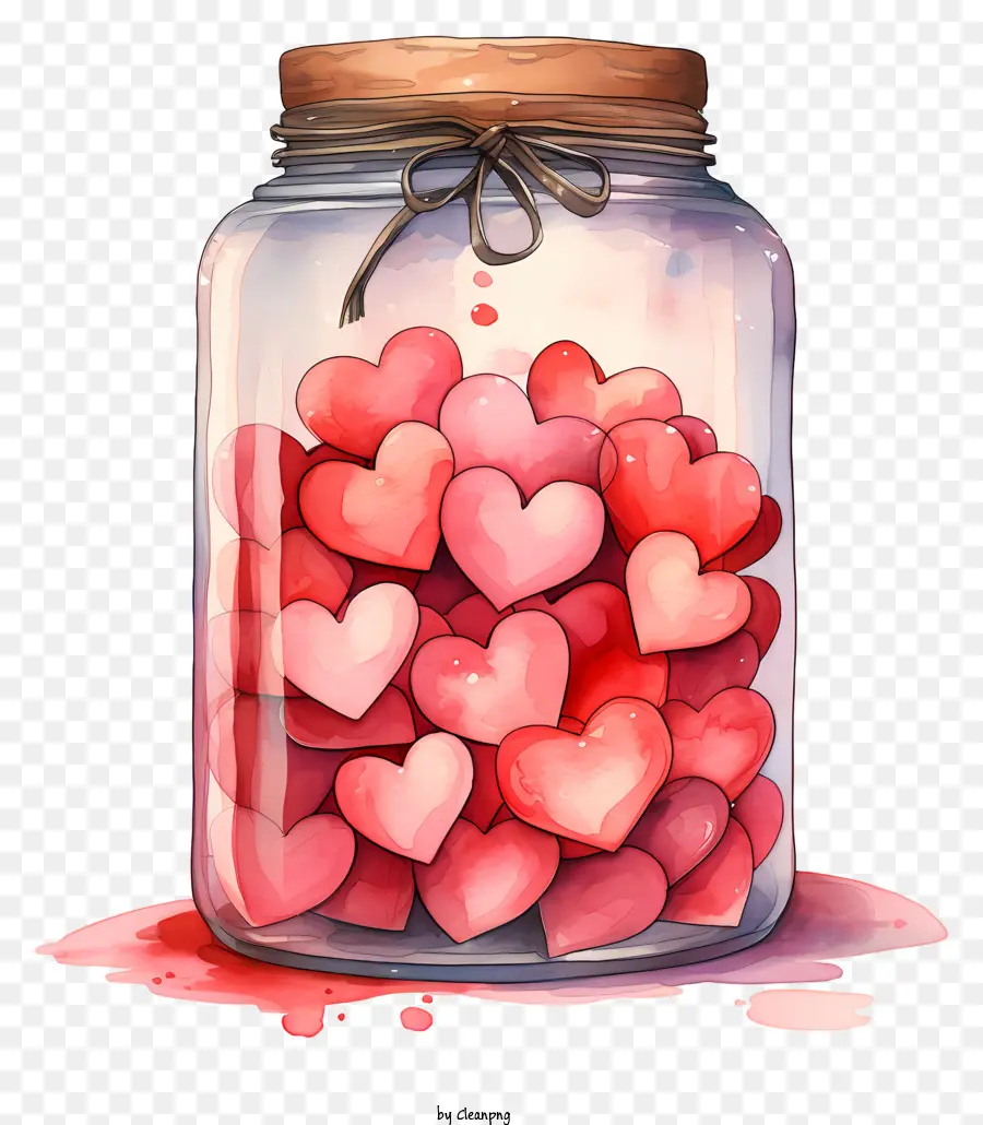 Jarra De Albañil Con Corazón，Frasco De Vidrio PNG