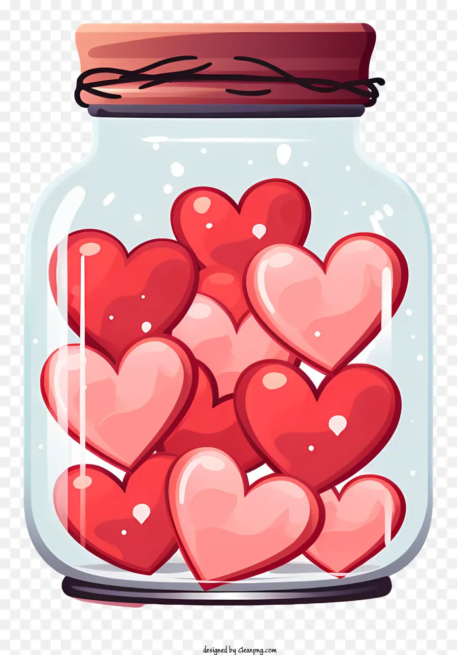 Jarra De Albañil Con Corazón，Frasco De Vidrio PNG