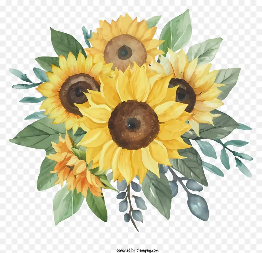 Dibujos Animados，Girasol PNG