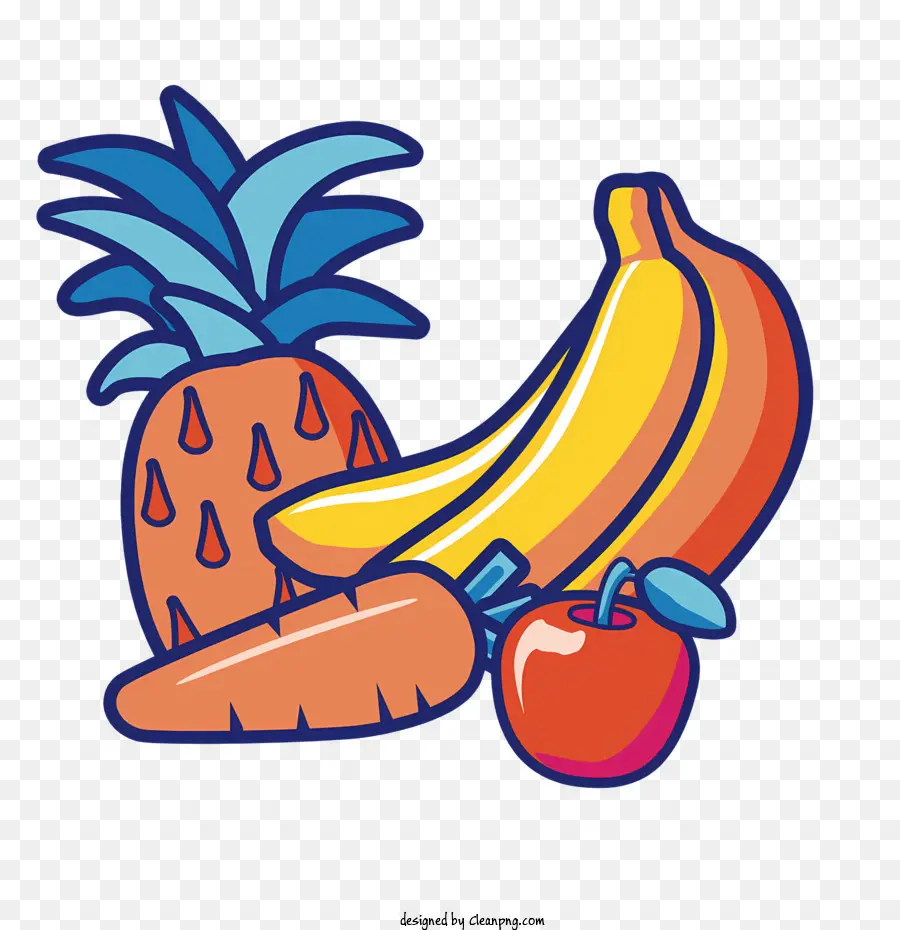 Frutas，El Banano PNG