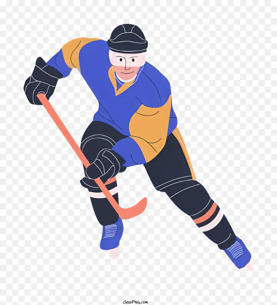 Jugador De Hockey，Palo De Hockey PNG