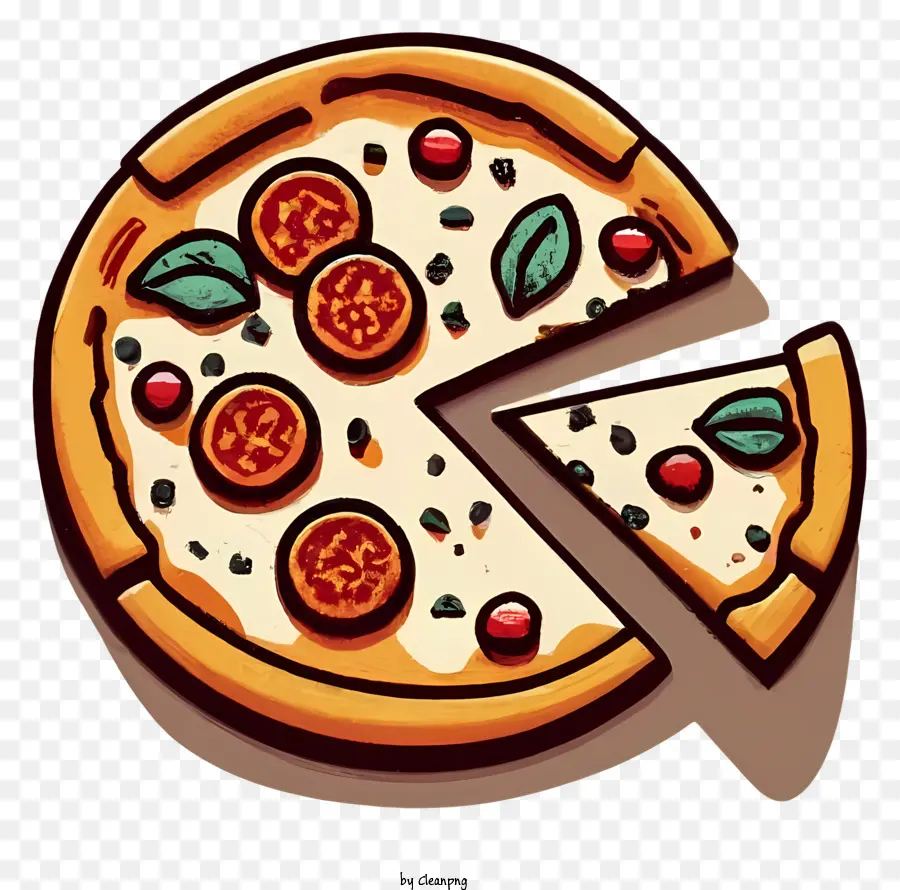 Dibujos Animados，Pizza PNG