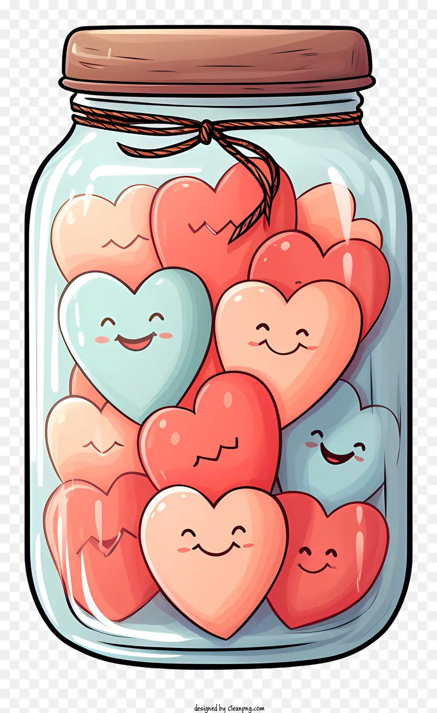 Jar Mason，Corazones Lindos PNG