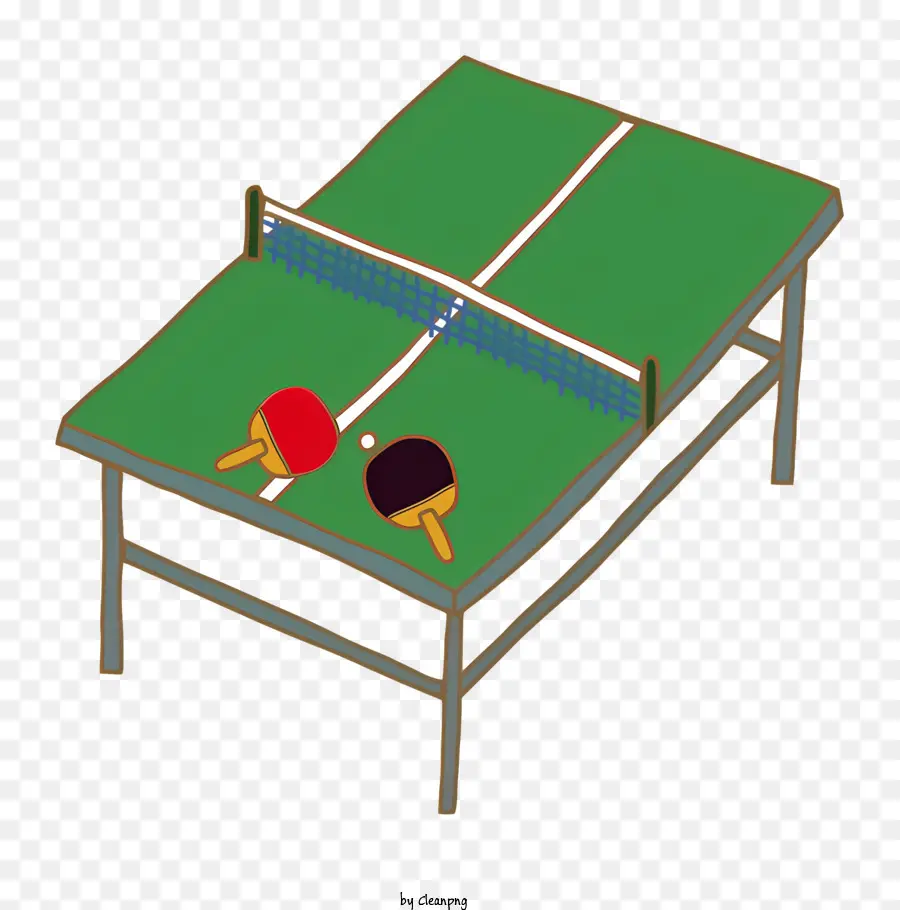 Mesa De Tenis De Mesa，Raquetas De Tenis PNG