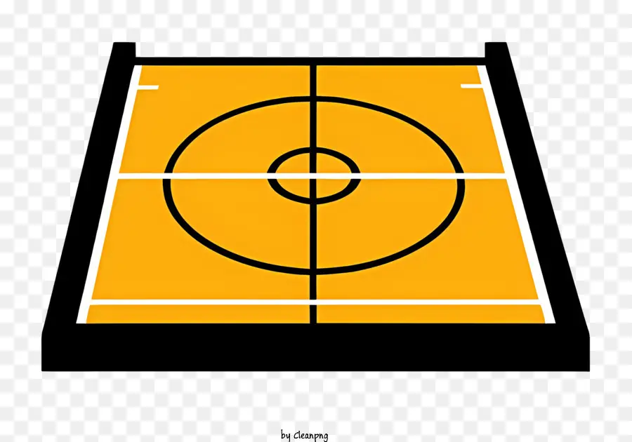 Cancha De Baloncesto，Black Background PNG