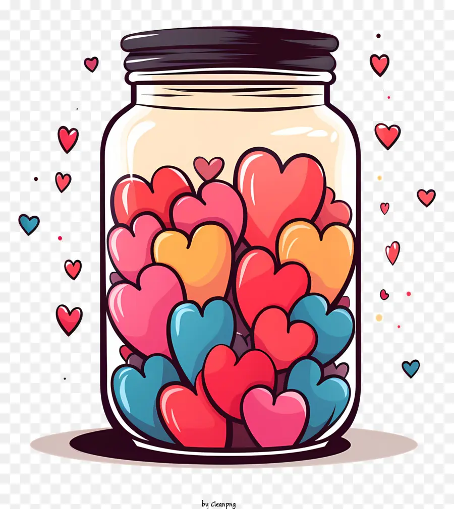 Jar Mason，Corazones PNG