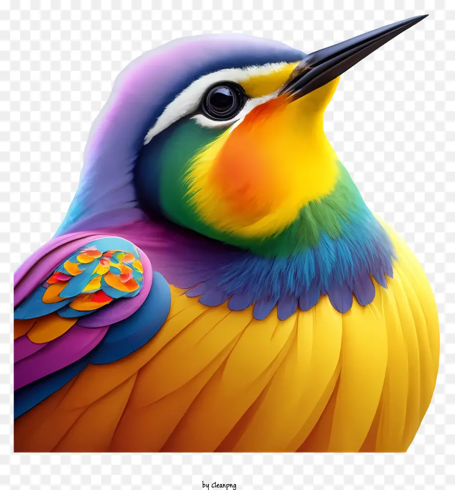 La Historieta，Pájaro De Colores Brillantes PNG