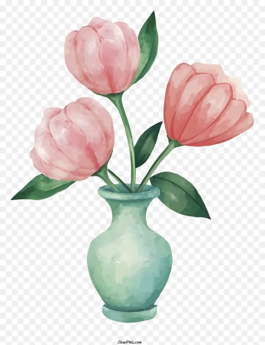 Dibujos Animados，Flores En Florero PNG