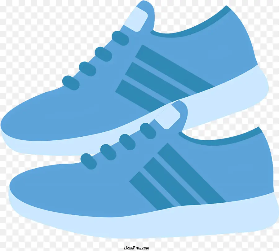 Zapatillas Azules，Plantas Blancas PNG