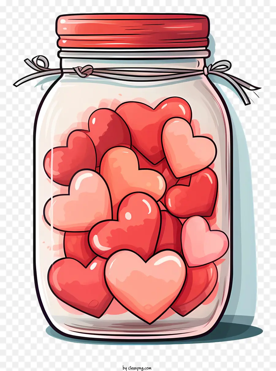 Jar Mason，Corazones PNG