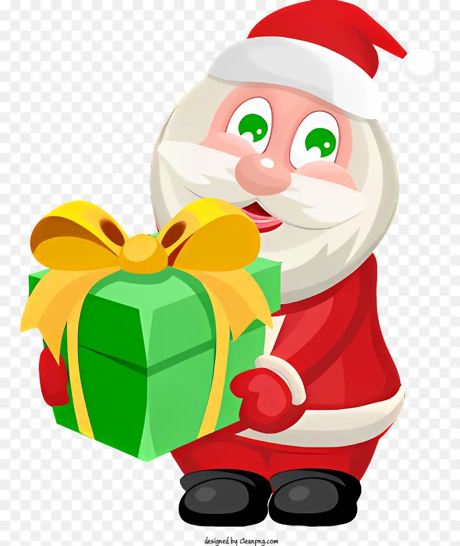 Santa Claus，Caja De Regalo PNG