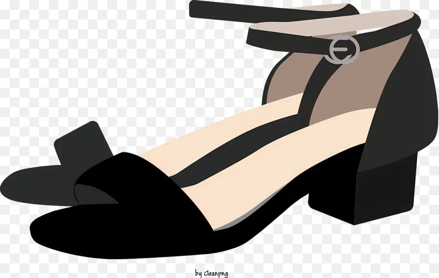 Icono，Sandalias Negras PNG