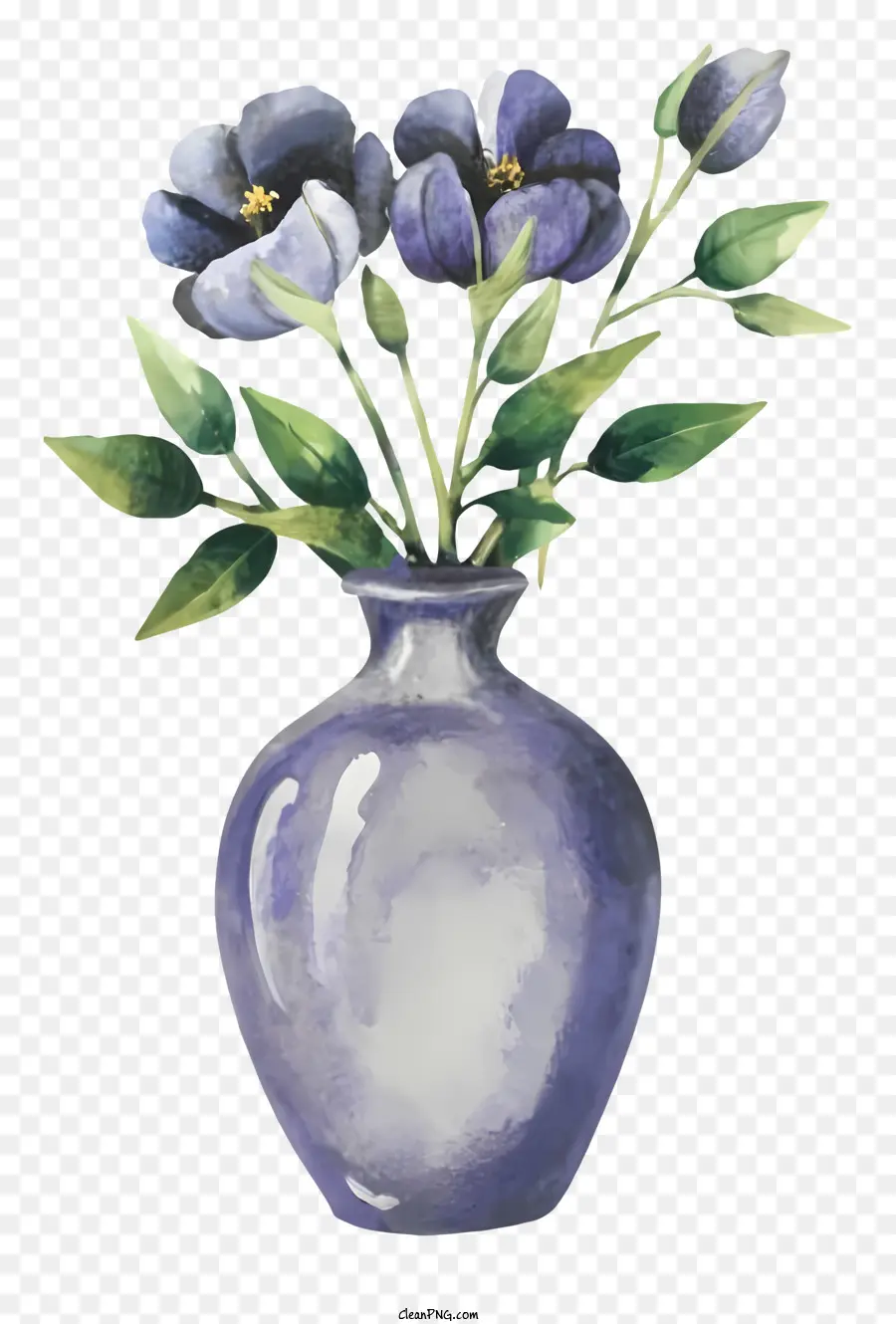 Dibujos Animados，Florero Morado PNG