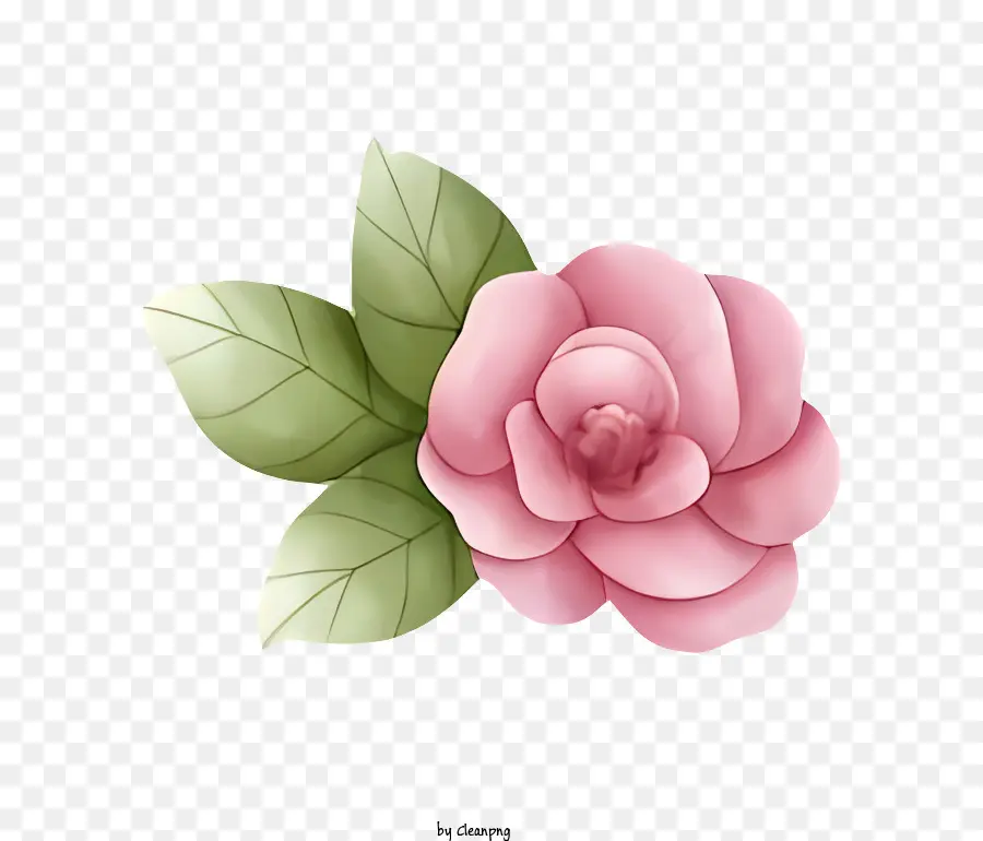 Pintura A La Acuarela，Flor Rosa PNG