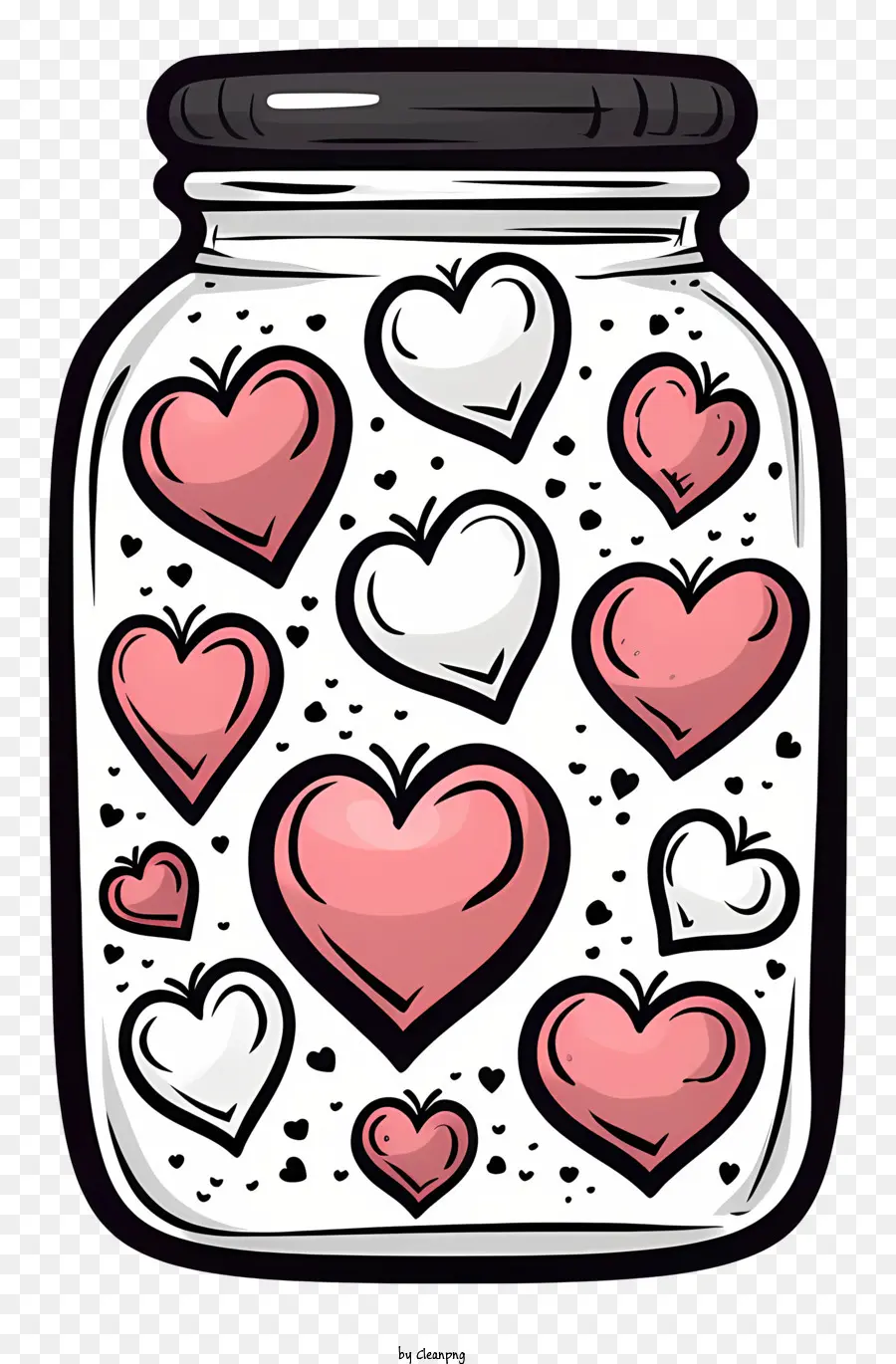 Jar Mason，Corazones PNG