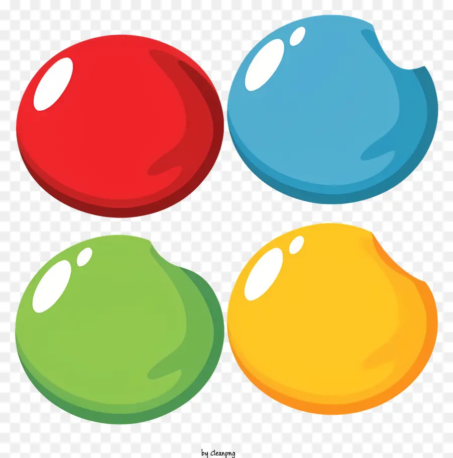 Dibujos Animados，Puntos Coloridos PNG