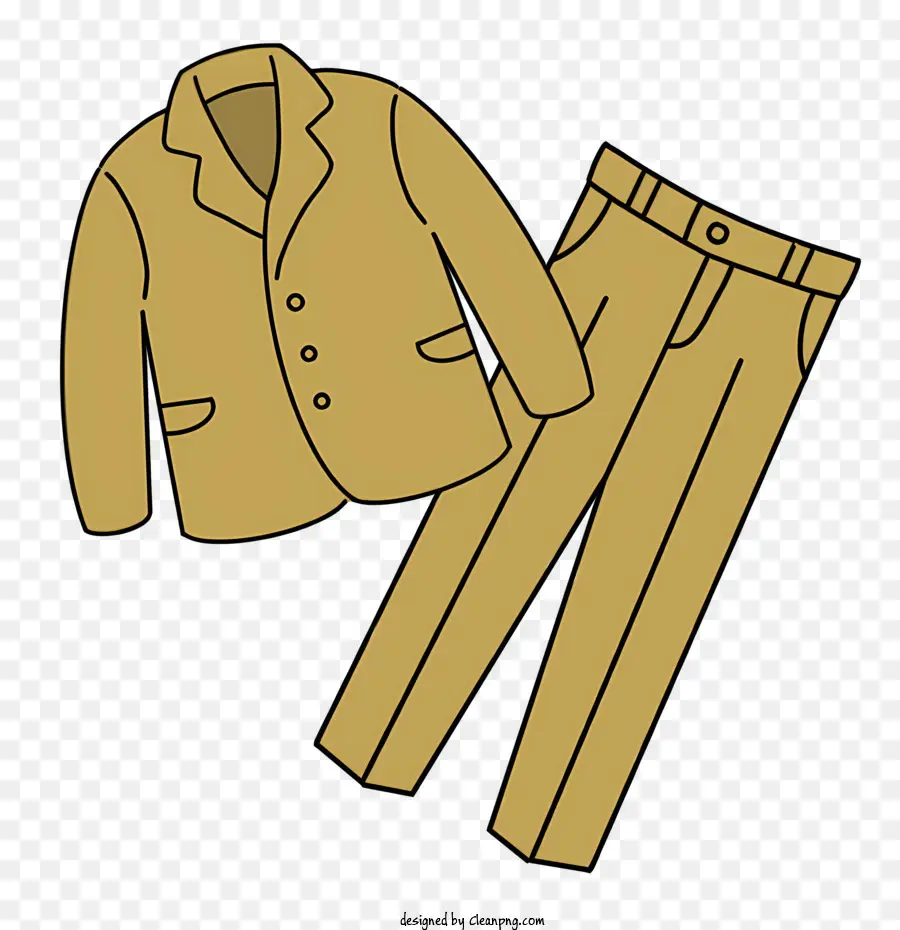 Personaje De Dibujos Animados，Traje Beige PNG