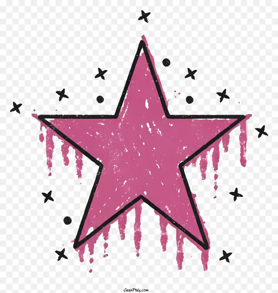 La Historieta，Pink Star PNG