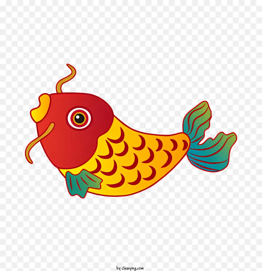 Dibujos Animados De Pescado，Pez Rojo PNG