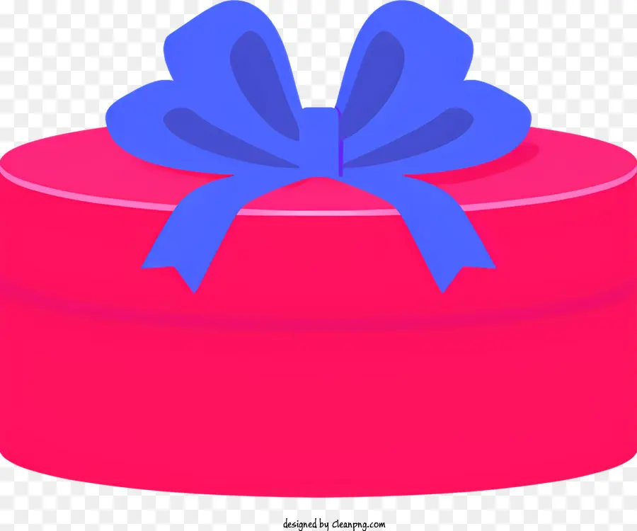 Rosa Caja De Regalo，Azul Arco PNG