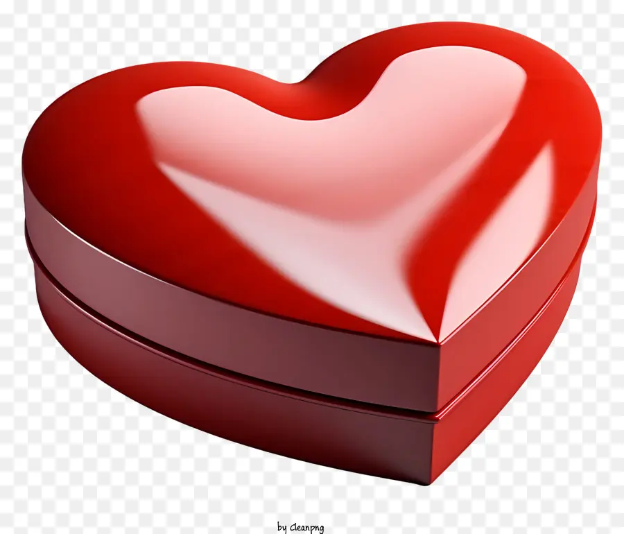 Caja De Regalo，Rojo Heartshaped Cuadro PNG