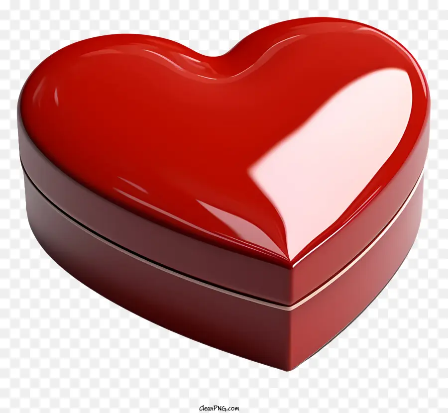 Caja De Regalo，Caja De Corazón Rojo PNG