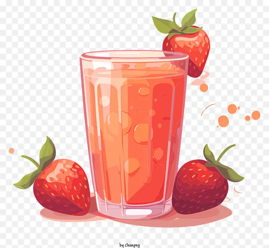 Smoothie De Fresa，Batido Espumoso PNG