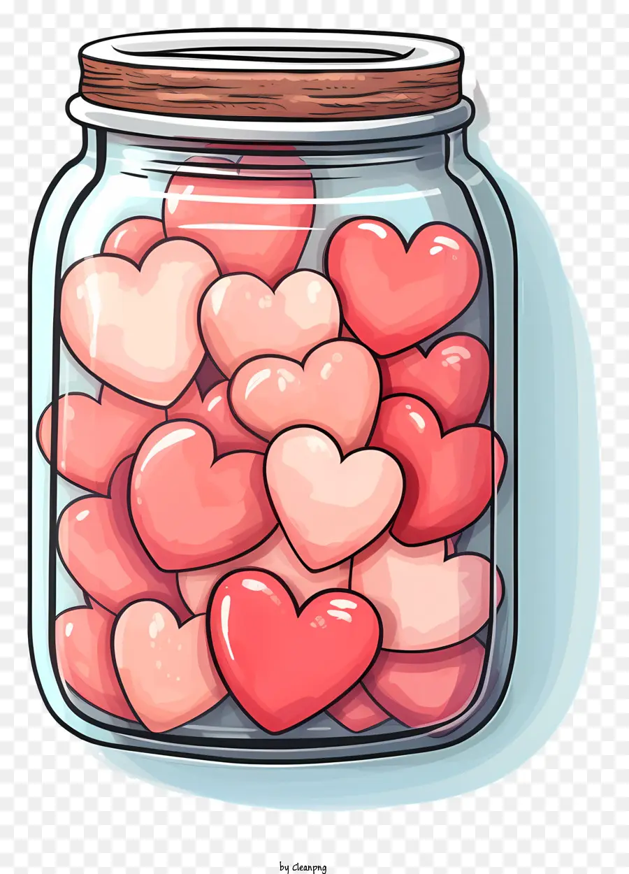 Jar Mason，Corazones PNG