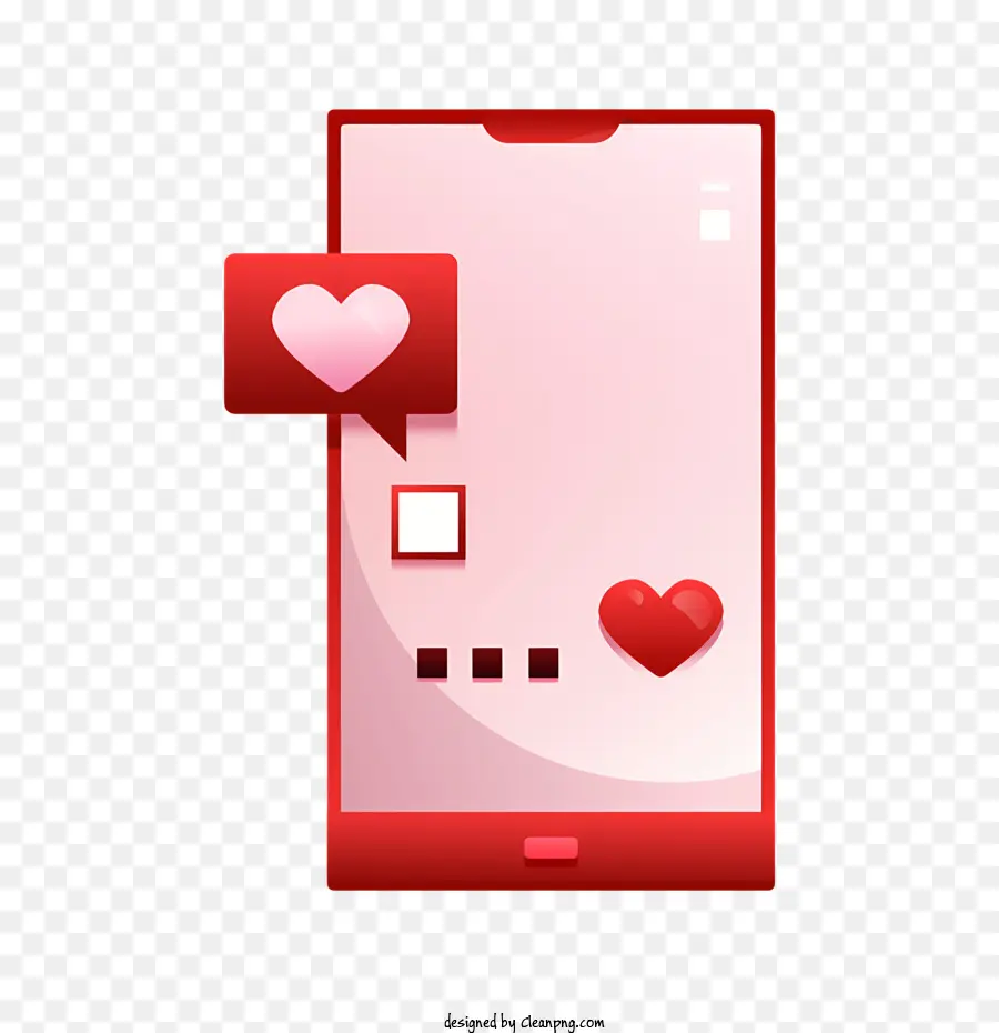 Icono，Teléfono Inteligente Rojo PNG