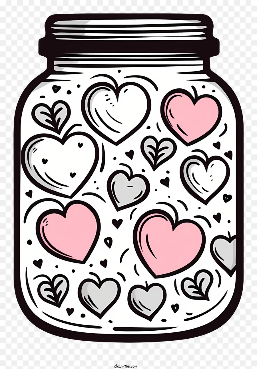 Jar Mason，Jarra En Forma De Corazón PNG