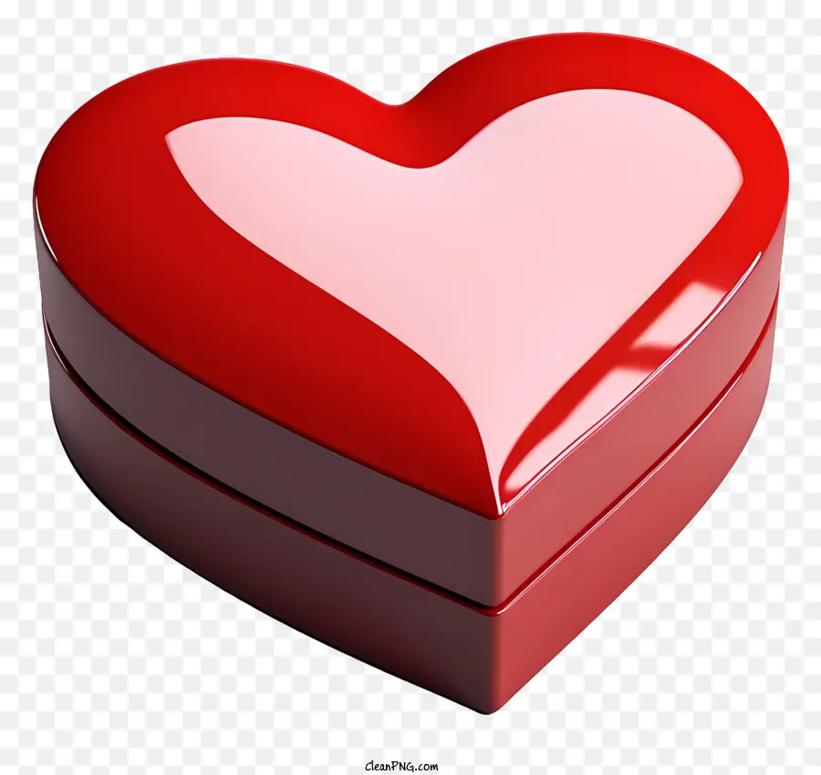 Caja De Regalo，Rojo Heartshaped Cuadro PNG