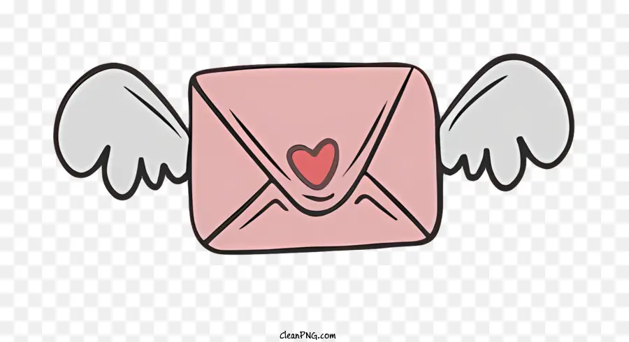 Correo，Forma De Corazón De Dibujos Animados PNG