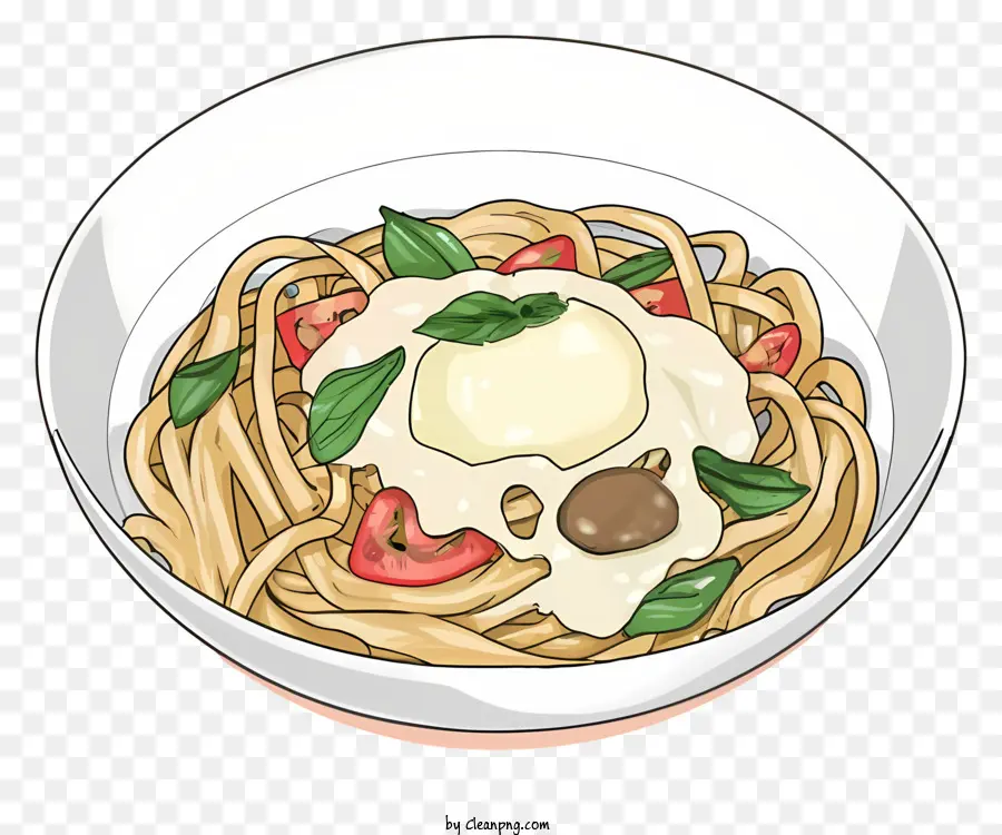 Dibujos Animados，Plato De Pasta PNG