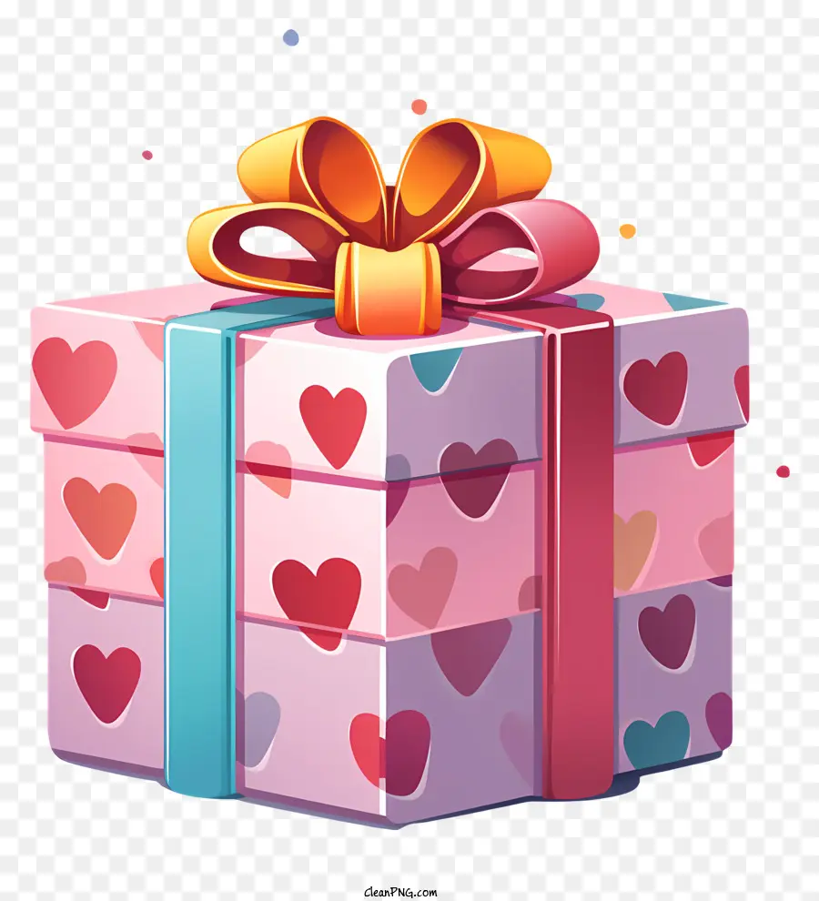 Caja De Regalo，Corazones PNG